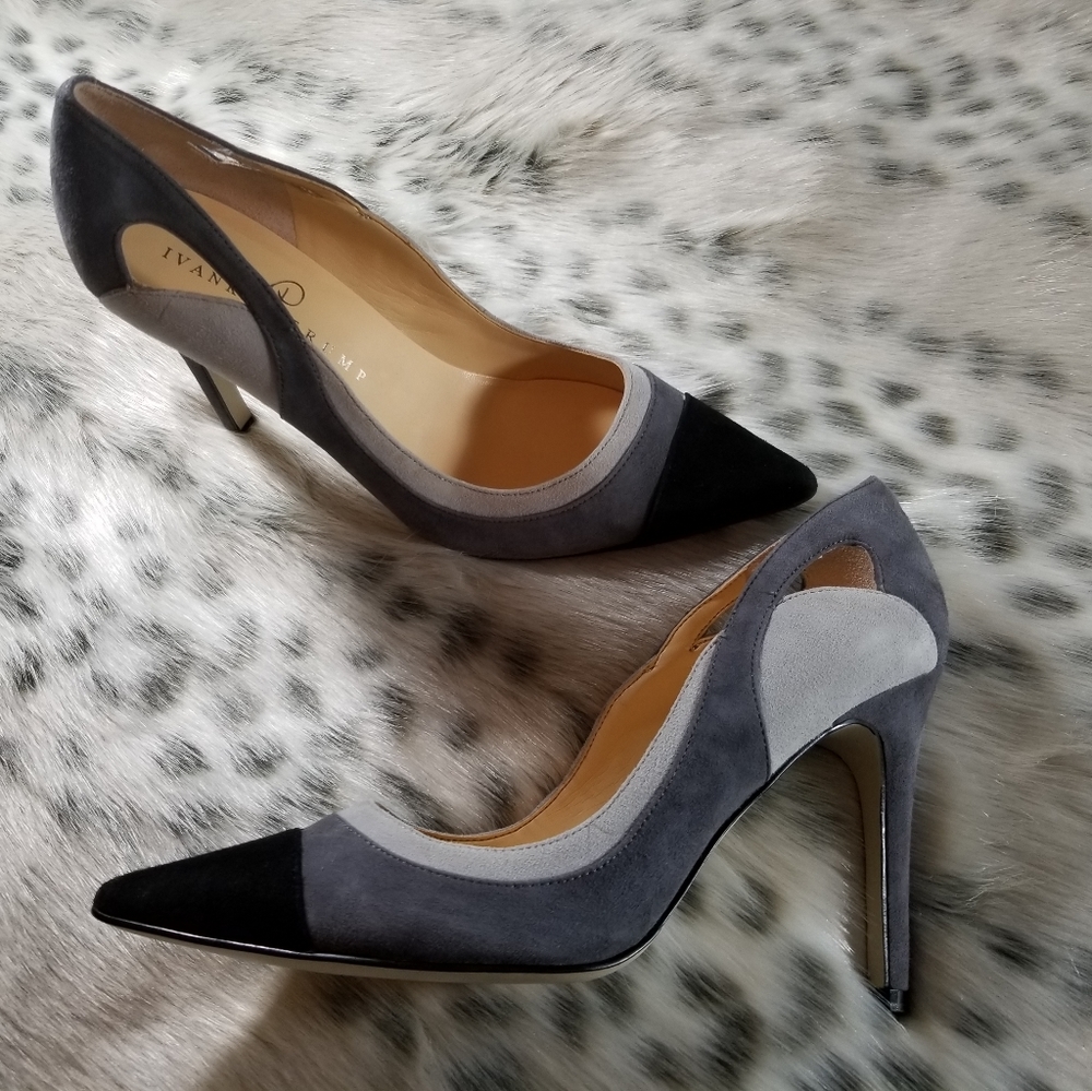 Ivanka Trump 4" Itgana Genuine Suede Stiletto Pump